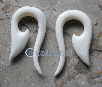 Pair Of Organic Body Piercing, Handmade With Bone