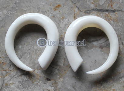 Pair Of Organic Body Piercing, Handmade With Bone