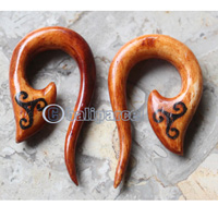 Pair Of Organic Body Piercing, Handmade With Bone