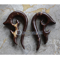 Pair Of Organic Body Piercing, Handmade With Coconut