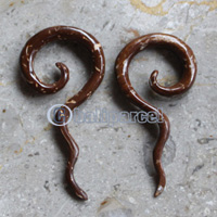 Pair Of Organic Body Piercing, Handmade With Coconut