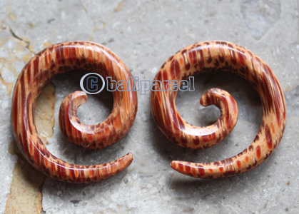 Pair Of Organic Body Piercing, Handmade With Coconut