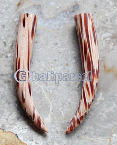 Pair Of Organic Body Piercing, Handmade With Coconut