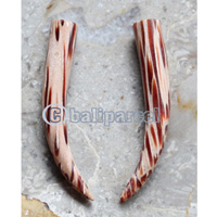 Pair Of Organic Body Piercing, Handmade With Coconut