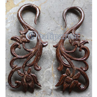 Pair Of Organic Body Piercing, Handmade With Coconut