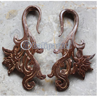 Pair Of Organic Body Piercing, Handmade With Coconut