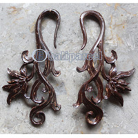 Pair Of Organic Body Piercing, Handmade With Coconut