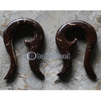 Pair Of Organic Body Piercing, Handmade With Coconut