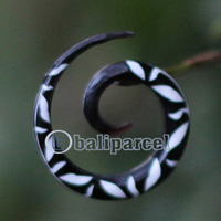 Pair Of Organic Body Piercing, Handmade With Horn