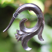 Pair Of Organic Body Piercing, Handmade With Horn