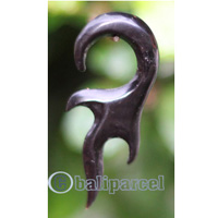 Pair Of Organic Body Piercing, Handmade With Horn