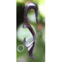 Pair Of Organic Body Piercing, Handmade With Horn
