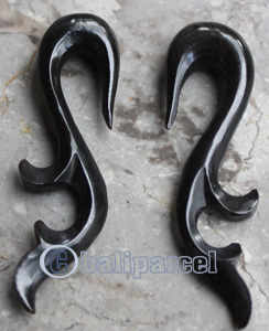 Pair Of Organic Body Piercing, Handmade With Horn