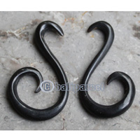 Pair Of Organic Body Piercing, Handmade With Horn