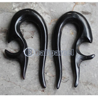 Pair Of Organic Body Piercing, Handmade With Horn