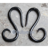 Pair Of Organic Body Piercing, Handmade With Horn