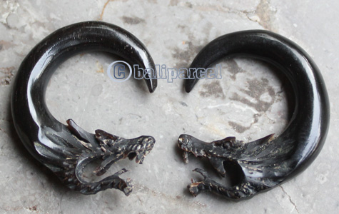 Pair Of Organic Body Piercing, Handmade With Horn
