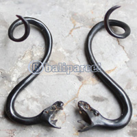 Pair Of Organic Body Piercing, Handmade With Horn