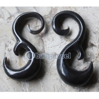 Pair Of Organic Body Piercing, Handmade With Horn