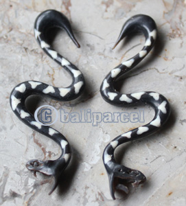 Pair Of Organic Body Piercing, Handmade With Horn