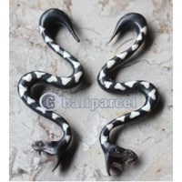 Pair Of Organic Body Piercing, Handmade With Horn