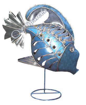Fish, Made From Iron With Handpainted
