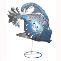 Fish, Made From Iron With Handpainted