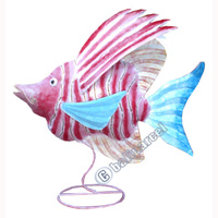 Fish, Made From Iron With Handpainted