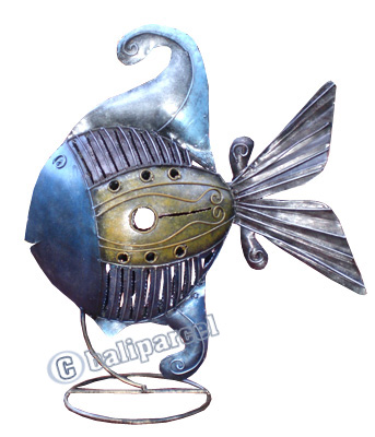 Fish, Made From Iron With Handpainted