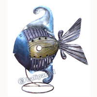 Fish, Made From Iron With Handpainted