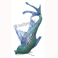 Fish, Made From Iron With Handpainted