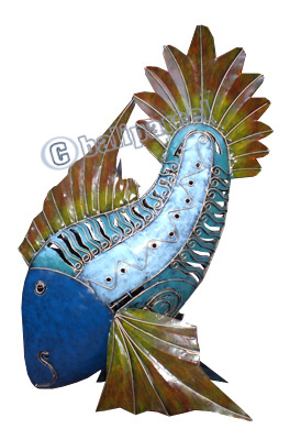 Fish, Made From Iron With Handpainted