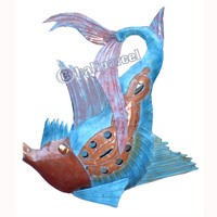Fish, Made From Iron With Handpainted