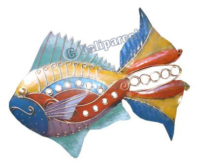 Fish, Made From Iron With Handpainted