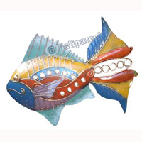 Fish, Made From Iron With Handpainted