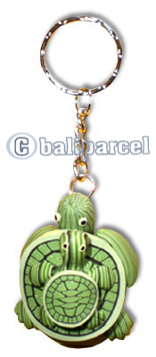 Turtle Keyrings, Made From Wood With Handpainted