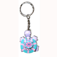 Turtle Keyrings, Made From Wood With Handpainted