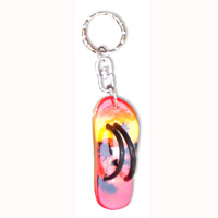 Airbrushed Keyrings, Made From Wood With Airbrush