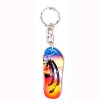 Airbrushed Keyrings, Made From Wood With Airbrush