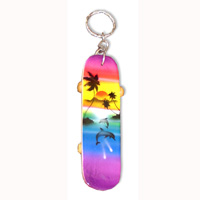 Airbrushed Keyrings, Made From Wood With Airbrush