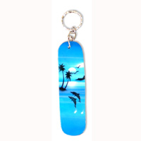 Airbrushed Keyrings, Made From Wood With Airbrush
