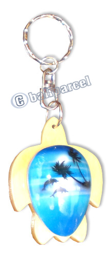 Airbrushed Keyrings, Made From Wood With Airbrush