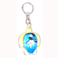 Airbrushed Keyrings, Made From Wood With Airbrush