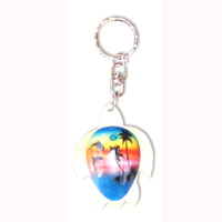 Airbrushed Keyrings, Made From Wood With Airbrush