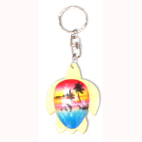Airbrushed Keyrings, Made From Wood With Airbrush
