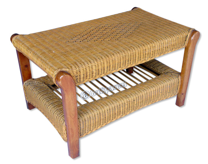 Coffe Table, Made From Rattan