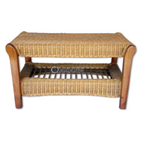 Coffe Table, Made From Rattan