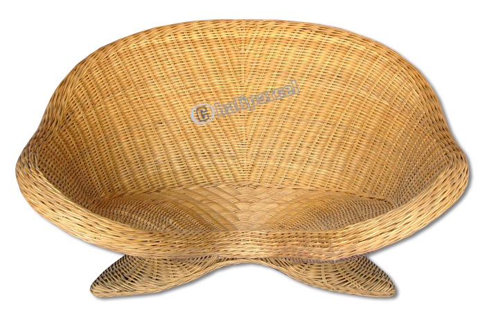 Loveseat, Made From Rattan