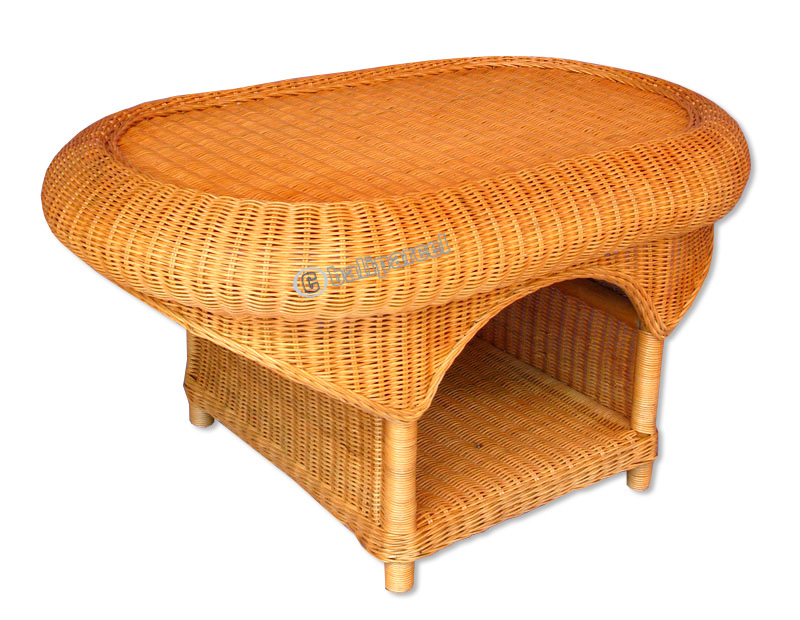 Coffe Table, Made From Rattan