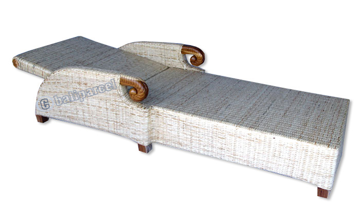 Recliner With Teak Wood, Made From Rattan